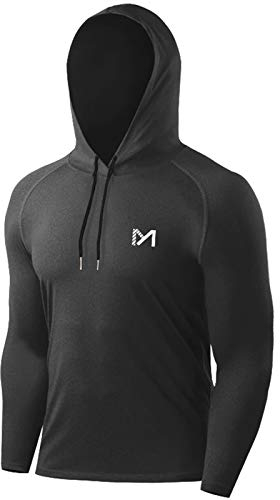 MEETYOO Men’s Running Tops, Sport Shirt Long Sleeve T-shirt Gym Tee for Fitness Workout Jogging