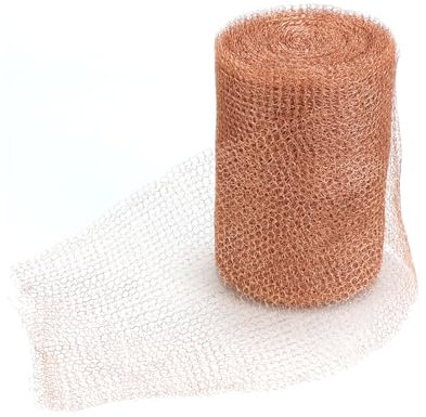 QWORK® Copper Mesh Slug and Snail Control, 5Inches X 40 Feet, Pure Copper Mesh Roll for Indoors&Outdoor, Garden