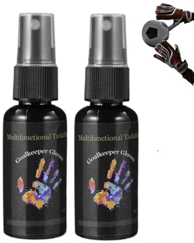 Grip Spray für Torwarthandschuhe, 30 ml Antirutsch Klebespray für Handschuhe, Haftmittel für Torwarthandschuhe, Zubehör für Torwart Trainingsgeräte, für neue und Spiel Torwarthandschuhe(1Stück)
