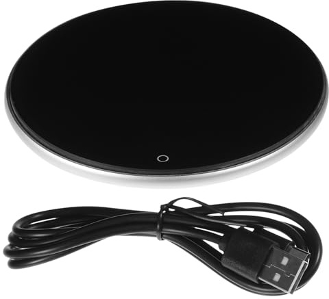 MALUGOGO Calentador de tazas USB de alto control con tipo C, adecuado para tazas, almohadilla térmica antideslizante para hogar, oficina, escritorio, calentadores de café con leche