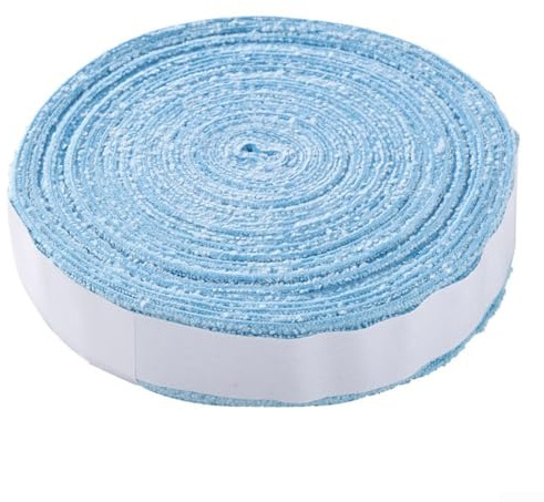 Shophubio Nastro antiscivolo in microfibra, rotolo da 10 m, per racchette da tennis, squash, badminton, overgrip, assorbe il sudore e antiscivolo, confezione da 1, colore: bianco