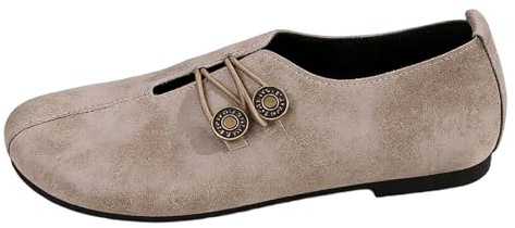Générique Chaussures Plates décontractées à Enfiler Bout Rond Confortables Quotidiennes Femmes Tendance élégantes Respirantes antidérapantes légères Souples Mode polyvalentes