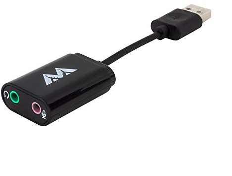 AntLion External Stereo USB to 3.5mm Headphone/Mic Sound Card