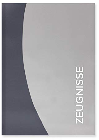 ROTH Zeugnismappe Duo - Grau - mit 12 A4 Klarsichthüllen, Dokumentenecht - Dokumentenmappe