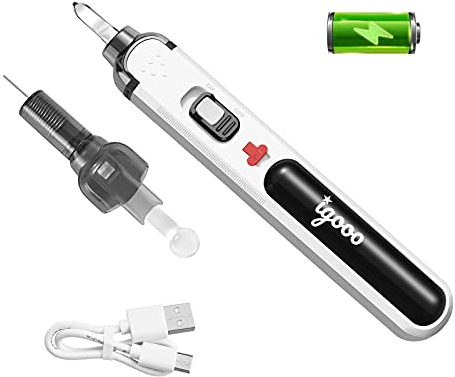 igooo Cordless Speed-Heating Soldering Pen, Portable Soldering Iron, 3 Seconds Heat Up, Rechargeable Li-ion Battery, LED Light, Electronic Soldering Kit, Heat Cutter, Pyrography Wood Burning