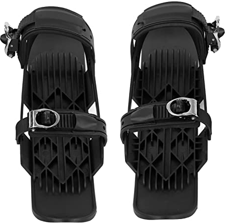 Mini skidskor, bärbara skidskridskor, kort snö skateboard sko snöblad bindningar för vinter utomhussport, snöparker, vandringsleder