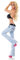 Damen Bootcut Jeans Hose Schlag Schlaghose Denim hellblau Stretch Gürtel (as3, Numeric, Numeric_40, Regular, Regular, Hellblau-WT372, L/40)