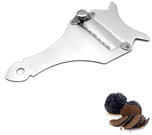 APOMOONS Affettatrice professionale per tartufo, affettatrice per formaggi, grattugia al tartufo, in acciaio inox, coltello da formaggio, coltello da formaggio, rasoio per cioccolato, per casa,