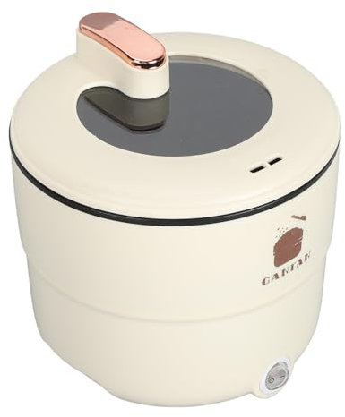 Cuiseur à Riz Électrique Antiadhésif 1,8 L Portable 300 W One Touch pour 1-2 Personnes Prépare Soupes, Ragoûts, Céréales