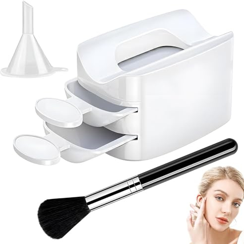 Dip Powder Recycling Tray, Nail Dip Powder Tray Återvinningsfack för dubbla | Nail Tech Must Haves, Manicure Tools for Hand Rhinestone Gems Decorations
