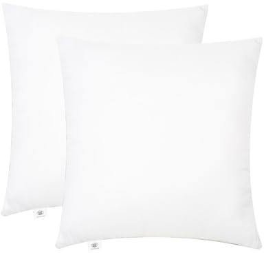 Makimoo Kopfkissen 2er Set 60 x 60 cm, Kissen für Bett und Dekokissen, Polyester Innenkissen Füllkissen for Sofakissen Zierkissen