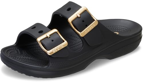 Crocs,Donna,Saturday Metallic Buckle Sandal W,Nero,38-39