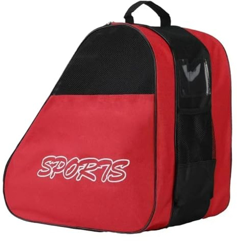 Agwuoetr Borsa per Pattinaggio A Rotelle Borsa per Riporre I Pattini Traspirante Borsa per Pattini A Rotelle Porta Pattini A Rotelle Borsa per Pattini A Rotelle Rosso