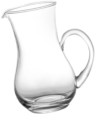 MOTHNUR Distributore Di Vino in Vetro Trasparente 500ml, Brocca Per Acqua e Decanter Per Whisky Design Levigato, Versatore Stabile Per Casa e Conservazione Liquori