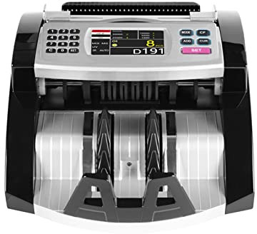 Macchina per contare i soldi, Mescolare la macchina for il conteggio for IRAQ Mercato IQD Rilevatore di denaro TFT LCD Visualizza il registratore di cassa con bancono