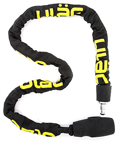 Lucchetto Alta Sicurezza Bici Scooter Moto Monopattino Chiave Catena 7mm Acciaio Nylon 100cm Antifurto Protezione Tagli Pressioni Leggero Pratico Resistente Moderno Urbano Robusto