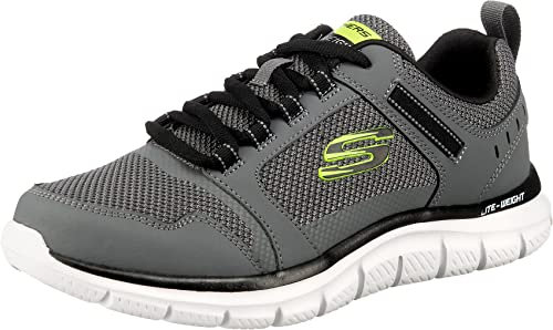 Skechers Herren Track-KNOCKHILL Sneakers, Grey, 47.5 EU