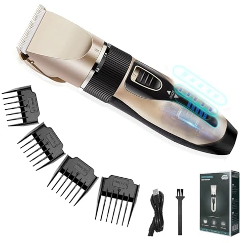 GHONLZIN Hair Trimmer for Men Haarschneider Herren Elektrisch Wiederaufladbare Akku-Haarschneidemaschine für Männer, Kinder und Familien
