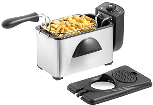 Schäfer 3 Liter Edelstahl Kaltzonen-Fritteuse 2000 Watt Friteuse, (HD3301)