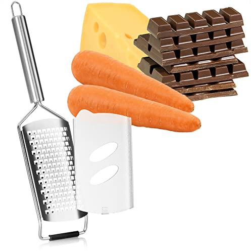 Grattugia da cucina Robin Goods® - grattugia per verdure e verdure crude in acciaio inossidabile - zester di alta qualità - grattugia piatta da cucina (1 pezzo - grattugia da cucina - grosso)