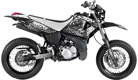 ARider Dekor (Aufkleber) für Yamaha DT 125 X 2005-2007 | Smiley Edition (Weiß)
