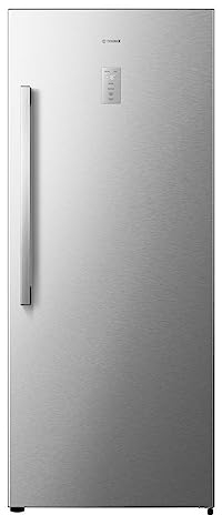 Teknix TH70HNFX 70cm Freestanding Tall Freezer - 384L Capacity - Frost Free - Hybrid Freezer or Fridge - LED Display - Stainless Steel, H172.0 x W70.0 x D75.0 (cm)
