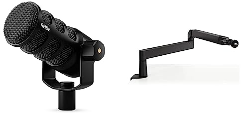 RØDE PodMic Vielseitiges dynamisches Rundfunk-USB-Mikrofon & Elgato Wave Mic Arm LP - Premium Low Profile Mikrofonarm mit Kabelkanälen