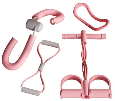 Ronyme Kit de 4 Equipos de Fitness para, Ejercicios de Cuerpo Completo, Equipo de Ejercicio práctico, Juego de Pilates para Gimnasio en casa, Ejercicios