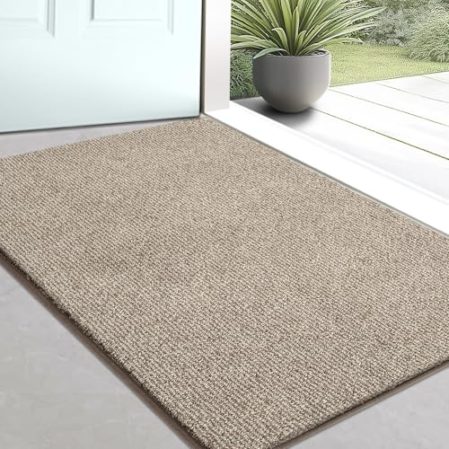 DOMUSTEX Zerbino Interno 50 x 80 cm, Tappeto Antiscivolo e Lavabile in Lavatrice, Tappetino d'Ingresso Assorbenti per Cane, Corridoio, Bagno, Cucina