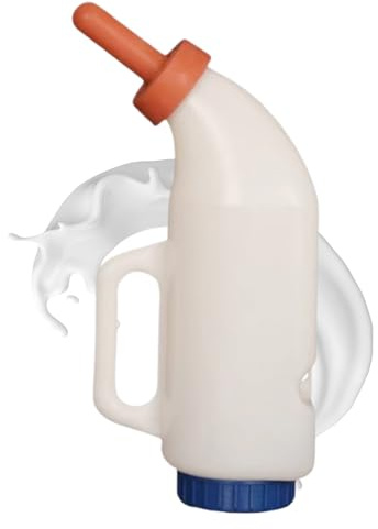 Bouteilles de chèvre pour l'alimentation, bouteille d'alimentation d'agneau - Bouteille de lait de chèvre avec échelle claire | Les veaux de grande capacité alimentant les récipients avec une échelle,