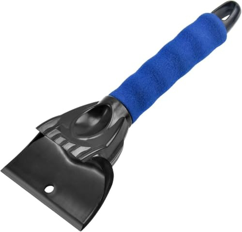 WEITAPYT Grattoir Pare Brise Voiture Gratte-Glace Pare Vitres à Neige Robuste Raclette Givre Antigivre avec Poignée Ergonomique Antidérapante pour Avant, Arrière et Fenêtres Latérales