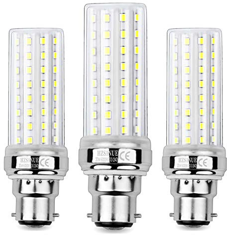 HZSANUE LED majslampor 20 W, 150 W glödlampor ekvivalent, 2 300 lm, 6 000 K dagsljus vit, B22 bajonettlock, 3-pack