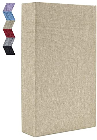 Vienrose Linen Photo Albums Slip in 6x4 300 Pockets Photobooks Black Page Large Capacity Picture Albums for Valentine Wedding Christmas Birthday