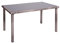 Mendler Poly-Rattan Tisch HWC-G19, Gartentisch Balkontisch, 120x75cm - grau-braun