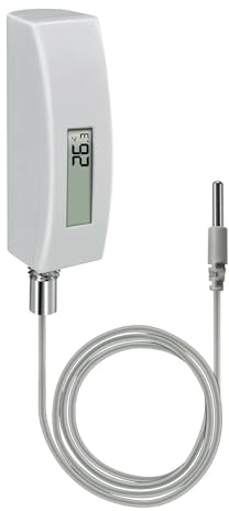 ECOWITT Pool Thermometer WN34, Waterproof Water Temperature Sensor with LCD Display, 10ft Cable Digital Sensor for Swimming Pool, Hot Tubs, Spas, Bath Water, Fish Ponds…