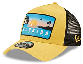 New Era Adjustable A-Frame Trucker Cap - Florida gelb