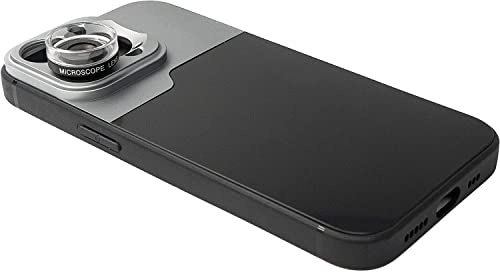 SYSTEM-S Makro-objektiv 2,8 x HD-filter med svart fodral för iPhone 14 Pro