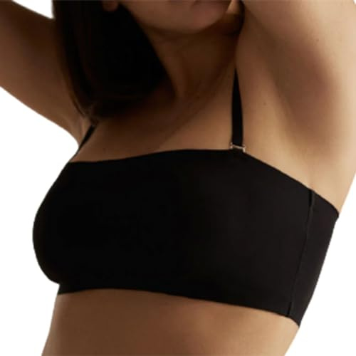 YSABEL MORA Sujetador Bandeau con Relleno Extraíble y Tirantes Removibles para Máxima Versatilidad y Comodidad en Ropa Interior Seamless Multiposición para un Look