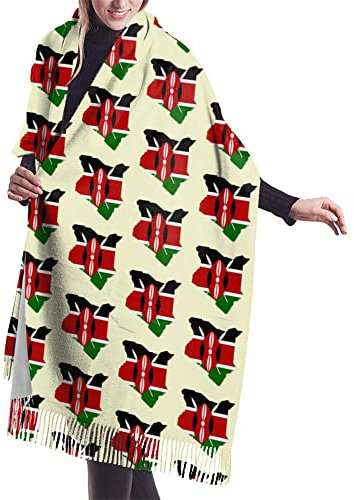 NLWQEKV Damen-Winterschal, Kaschmir-Gefühl, Schal, weich, warm, Decke, Schals, Fransenschal