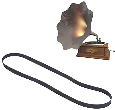 Plattenspieler-Zubehör, Phonographen-Gummi mit Guter Elastizität, Ersatzgürtel für Plattenspieler, Schwarz, Ersatz-Patronennadeln, Zubehör (1L10 Umfang 200mm)