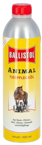 RL24 Ballistol Animal - Olio per animali domestici con effetto profondo, cura delicata per cavalli, cani, gatti ecc. | ideale per la cura della coda, del pelo e degli zoccoli | per la casa, il cortile
