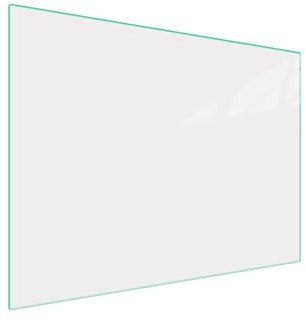 DarHaus Plaque de recouvrement, 70 x 52 cm, en verre, pour cuisinières électrique, à induction ; convient comme décoration, protection anti-éclaboussures ou planche à découper, Blanche