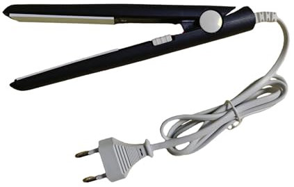 schwarz 2-in-1 Mini Haarglätter,Curling Stange gerade Board Curler Richtmaschine,Keramik-Heizplatte,tragbare Keramik flache Lockenstab Haar Lockenwickler