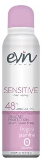EVIN FEMME | Deodorante Donna Spray 48H Sensistive, Fragranza Freesia e Jasmine, Formula Attiva per 48h, 150ml