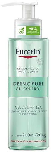 Eucerin DermoPure Clinical Gel Limpiador Purificante (200 ml), gel limpiador con Ácido Salicílico para pieles con tendencia acneica y sensibles, gel limpiador facial y corporal para pieles grasas