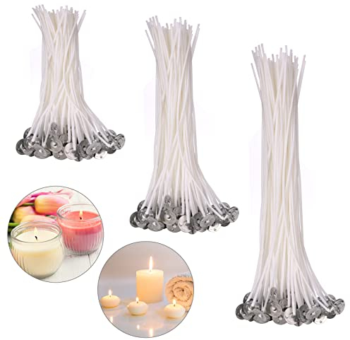 YeeStone Kerzendocht 150 Stück Kerzendochte Kerzen Dochte Candle Wick in 3 Verschiedenen Größen - für die Kerzenherstellung, Kerze DIY (90 mm,150 mm and 200 mm)