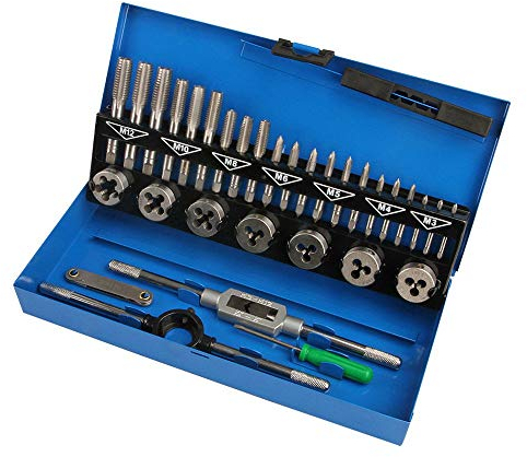 HENGMEI 32 teilig Gewindeschneidsatz Gewindeschneidwerkzeug-Satz Fein Gewinde Schneider Bohrer Werkzeug Set (32 teilig)