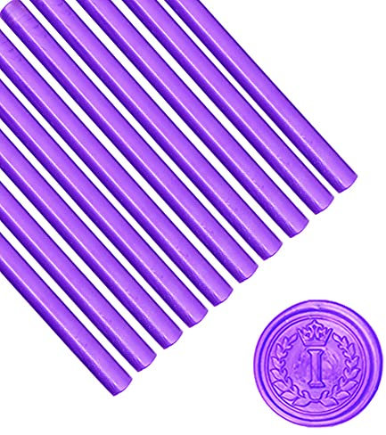 Anbose - 10 bastoncini di ceralacca color viola, per inviti di nozze e buste per lettere effetto vintage
