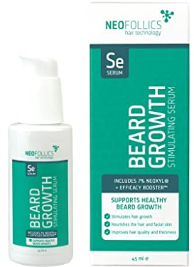 Neofollics Bartwuchs-stimulierendes Serum – 7% Neoxyl®-Komplex – Fördert Bartwuchs und -dichte – Pflegt die Gesichtshaut – Klinisch erprobt – 45 ml