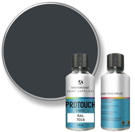 PROTOUCH 30ML uPVC, PVC, PVCu BRUSHABLE TOUCH UP PAINT - RAL 7016 Anthracite Grey - Satin Finish